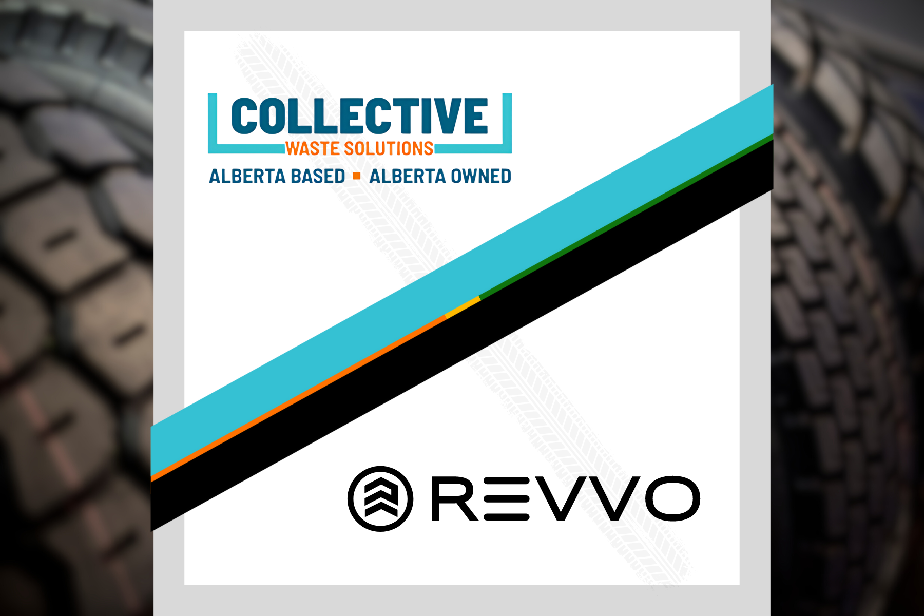 Collective Waste Solutions and Revvo Partnership Logo Image